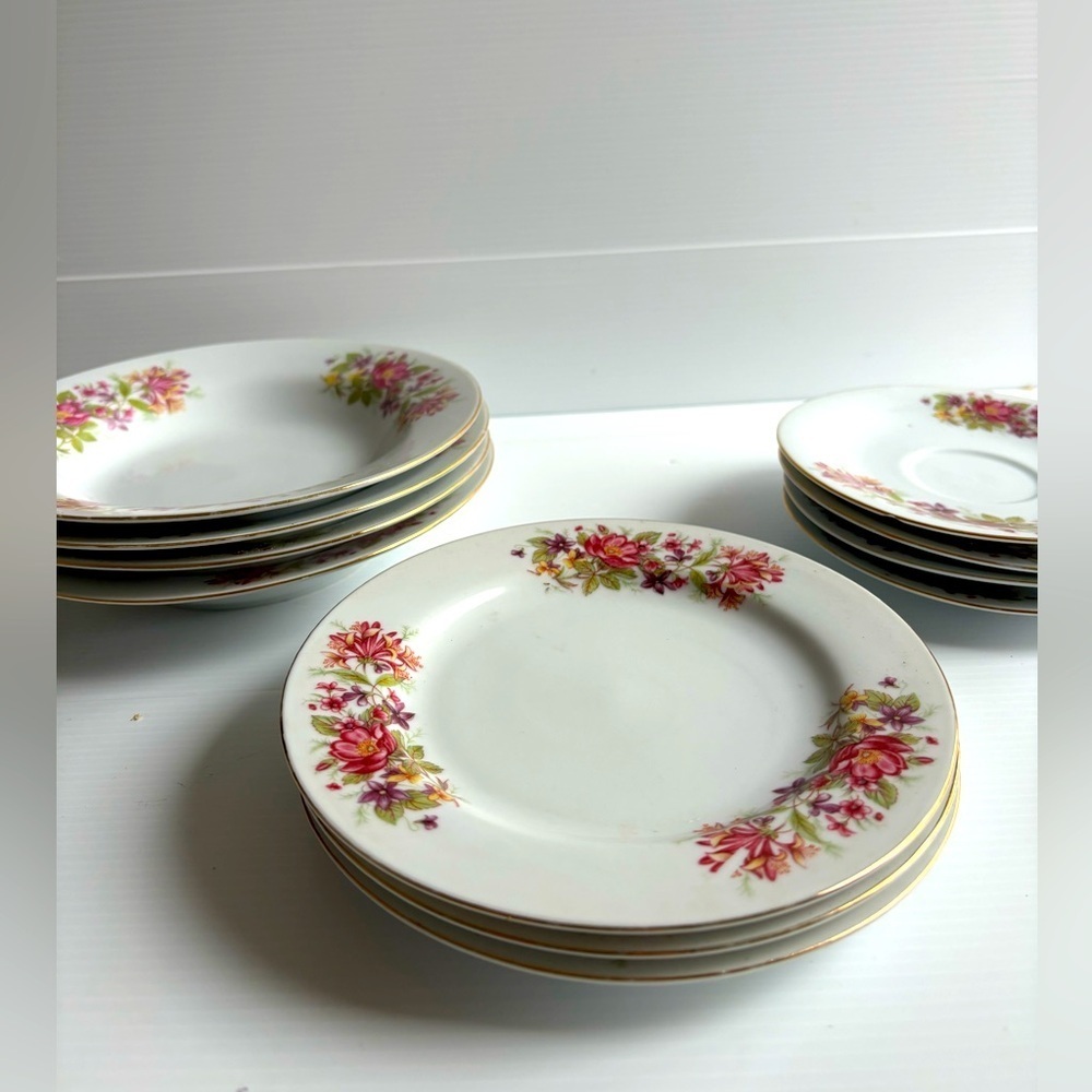 Sea Gull Fine China Flower Plate Set Made in China